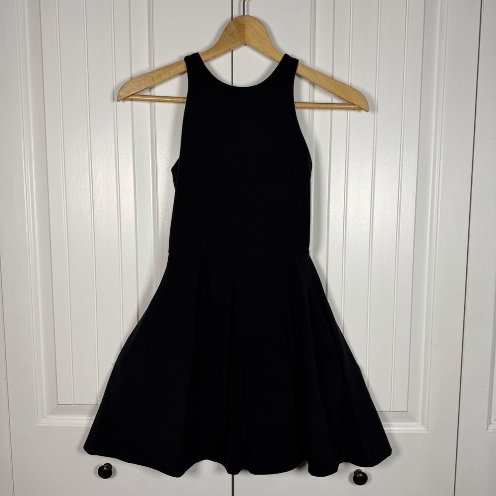 ATHLETA Women's Conscious Tank Dress Athletic Black Athleisure Pockets Size XXS - Picture 3 of 10